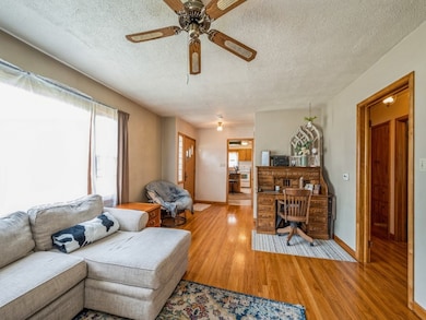 From the living room into the kitchen