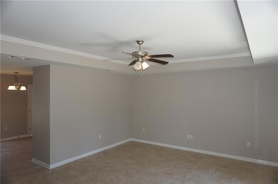 Roomy Living Room - Crown Molding!