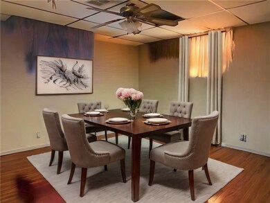 The Dining room has been virtually Decluttered and