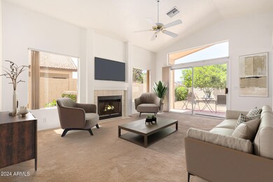 Living Room Virtually Staged