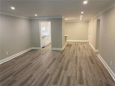 Below grade area featuring recessed lighting, a si