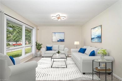 Virtually Staged Living Room