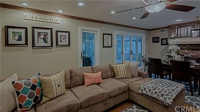 Living room and formal dining area
