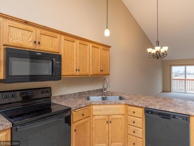 Corner sink/ opens to dining