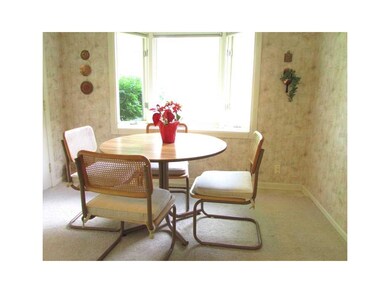 Dining Area. Dining area in kitchen with bay windo