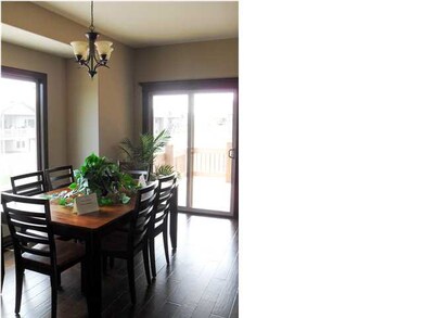 Dining area offers room to expand your table and s