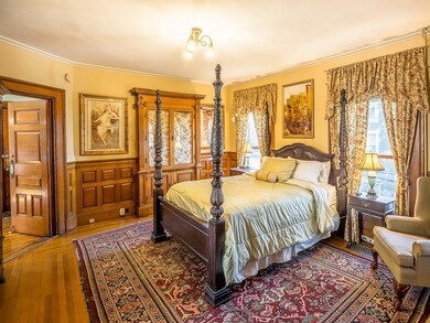 Master bedroom with built-ins