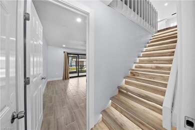 Motion lit staircase to main level