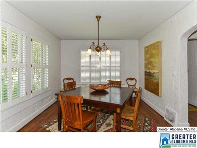 Large dining room open to the kitchen.  Large arch