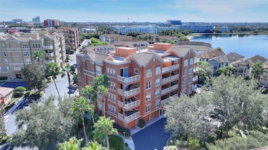 Exterior of building with view of Spring Lake