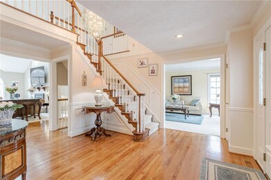 two story entrance foyer