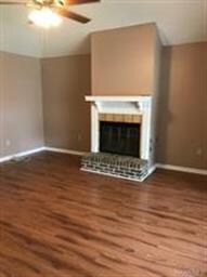 Great room with beautiful gas fireplace.