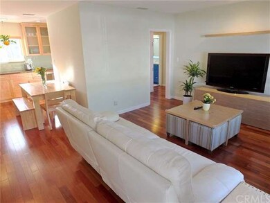 Dining area connected with living area and kitchen