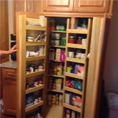 Beautiful pantry in kitchen.