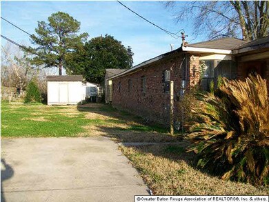 Left side of house