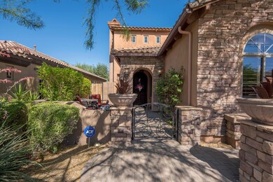 Courtyard entry with fountain