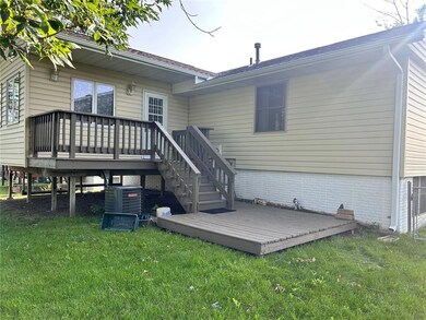 Back deck and wood patio.