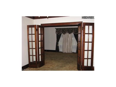 French Folding Doors between Dining Room and Livin
