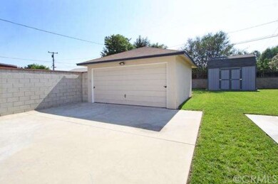 Oversized 2 car garage, nice size shed for extra s