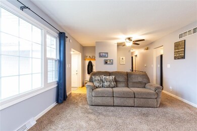 Main floor living room with great light