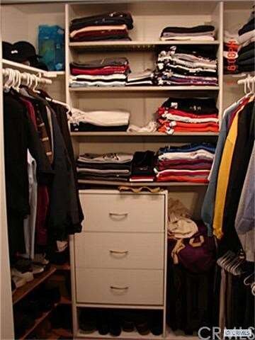 Closet organizers in both bedrooms.