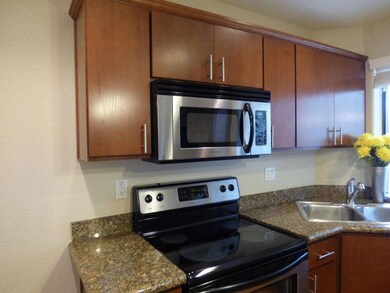 Black and stainless appliances