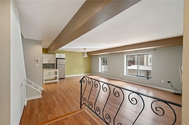 Inviting, light filled open floor plan...