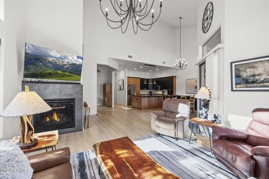 living room and kitchen