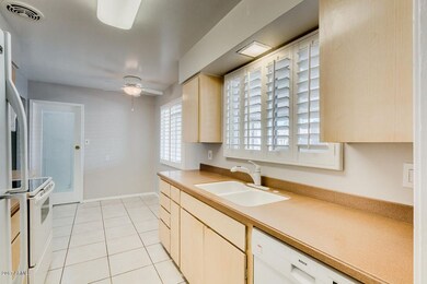 Kitchen with front window