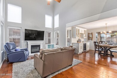 Great room is perfect for family.