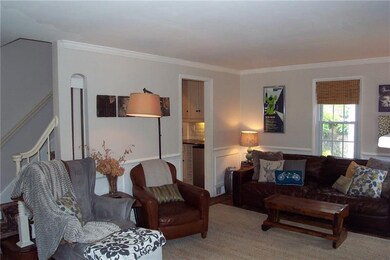 Center hall Colonial with a great flowing floor pl