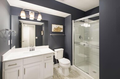 Main floor guest bed and bath is such a nice addition!! Finishes will vary.