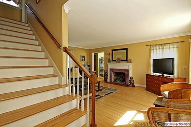 Traditional staircase entry