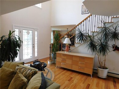 View from the living room into the...