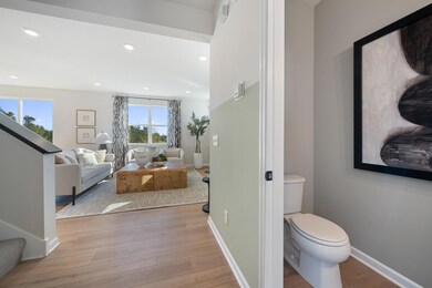 Entryway and main floor powder room.