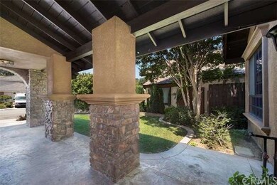 Beautiful stacked stone and stamped concrete