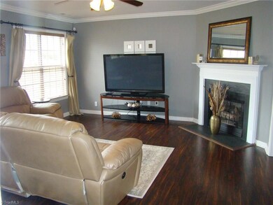 Living room with new flooring