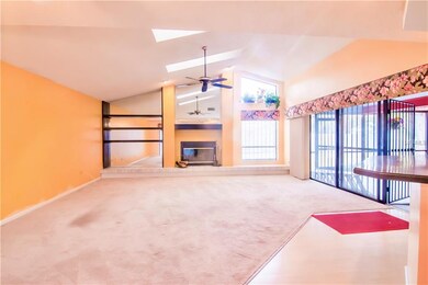 Spacious Family Room with Fireplace