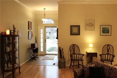 Large entry with Upgraded glass storm door too!