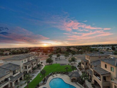 Aerial 1 looking west at sunset