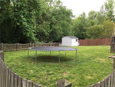 Large fenced in backyard