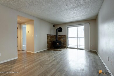 Living Room w/Wood Stove