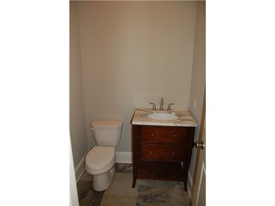 Custome vanity with calcutta gold 3 cm marble top 