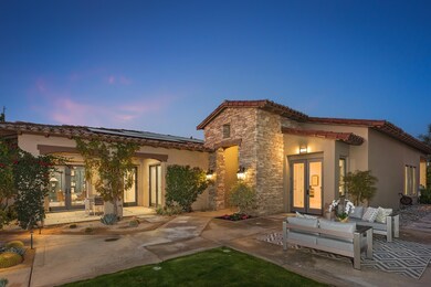 twilight courtyard