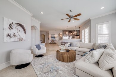 An open and bright floor plan allows you to see th