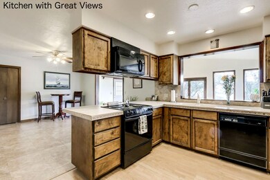 Kitchen with great views