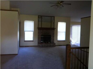 Open Living Room with Fireplace
