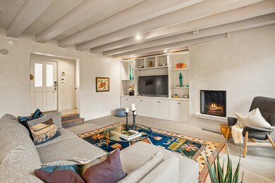 Wood burning fireplace