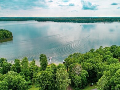 View of Cross Lake. Shared ownership of floating aluminum 