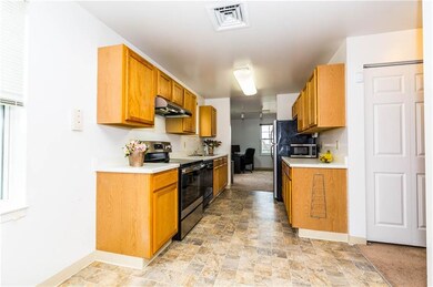 Equipped kitchen. Hood over stove. Generous counte
